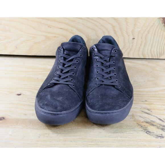 Thursday Everyday Sneakers Men 13.5 Black Leather Lace Up Handmade NO INSOLES - Picture 2 of 10